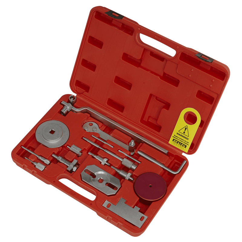 Sealey VSE5036 Diesel Engine Timing Tool Kit for Fiat, Ford, Iveco, PSA - 2.2D, 2.3D, 3.0D - Belt/Chain Drive - VSE5036 - Sealey Tools UK - Trade Counter Direct