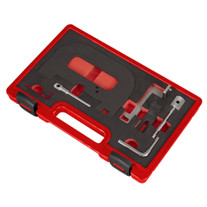 Sealey VSE5071A Petrol Engine Timing Tool Kit - for Renault 1.4/1.6/1.8/2.0 K4J/K4M/F4P/F4R(t) - Belt Drive - VSE5071A - Sealey Tools UK - Trade Counter Direct