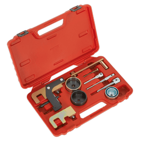 Sealey VSE5871A Diesel Engine Timing Tool Kit - for Renault, Nissan, Suzuki, Mitsubishi, Dacia GM 1.5D, 1.9D, 2.2D, 2.5D - Belt Drive - VSE5871A - Sealey Tools UK - Trade Counter Direct