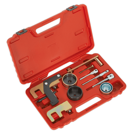 Sealey VSE5871A Diesel Engine Timing Tool Kit - for Renault, Nissan, Suzuki, Mitsubishi, Dacia GM 1.5D, 1.9D, 2.2D, 2.5D - Belt Drive - VSE5871A - Sealey Tools UK - Trade Counter Direct