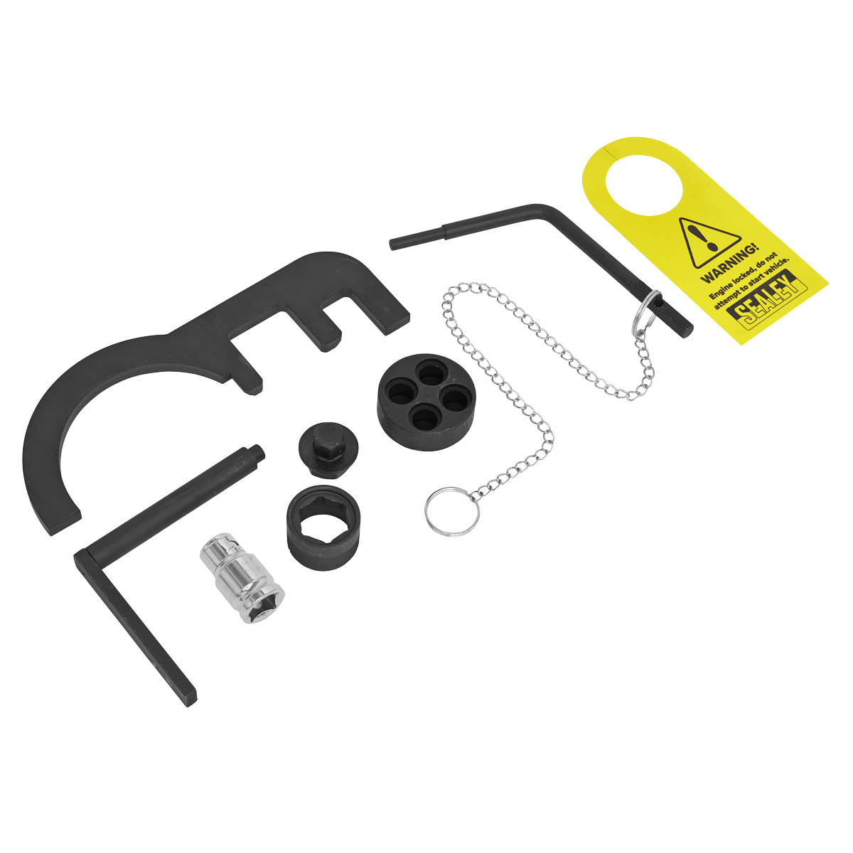 Sealey VSE6121A Diesel Engine Timing Tool Kit - for BMW/Mini 1.5D/1.6D/2.0D/3.0D - Chain Drive - VSE6121A - Sealey Tools UK - Trade Counter Direct
