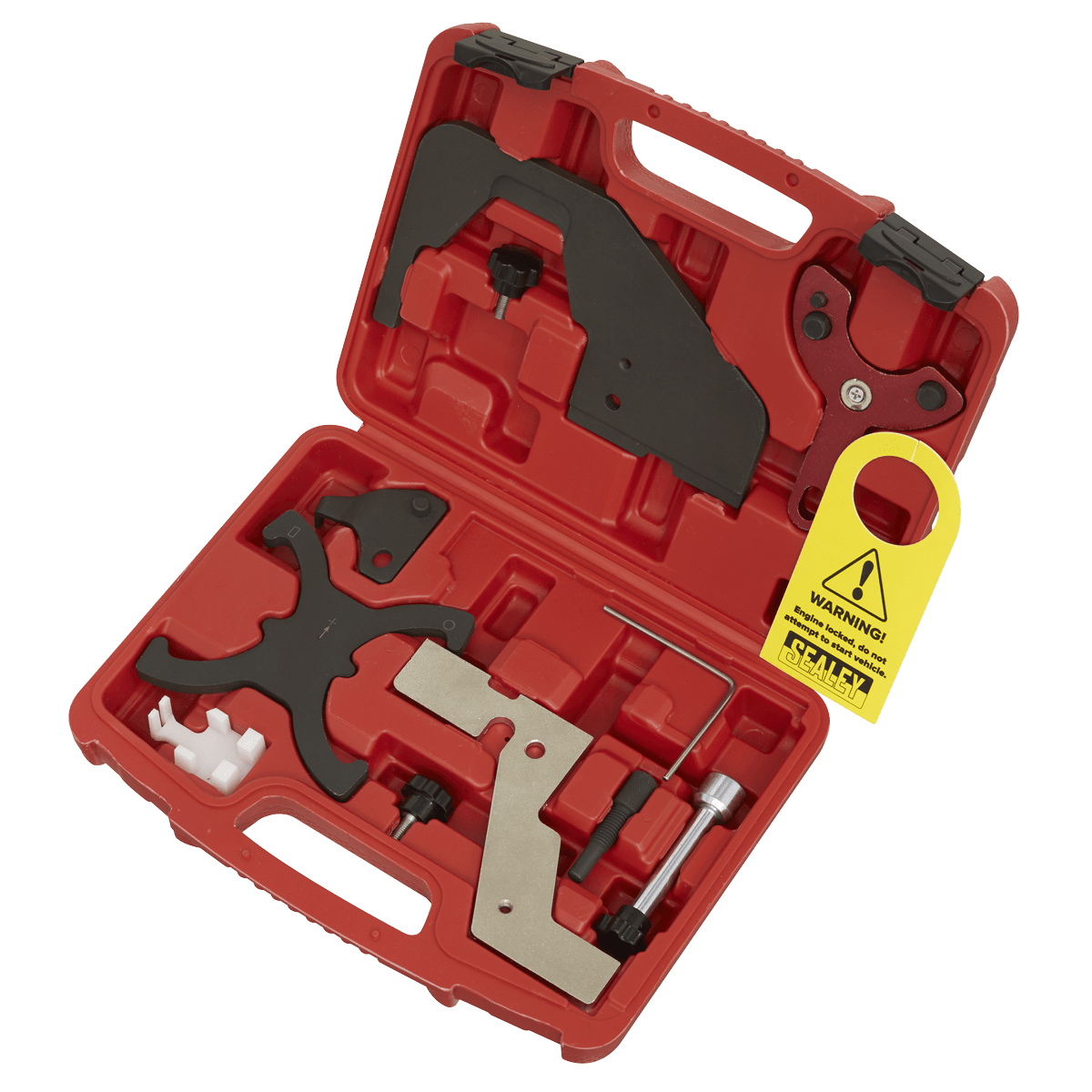 Sealey VSE6160 Petrol Engine Timing Tool Kit - for Ford, Volvo, Mazda 1.5, 1.6, 2.0 - Belt/Chain Drive - VSE6160 - Sealey Tools UK - Trade Counter Direct