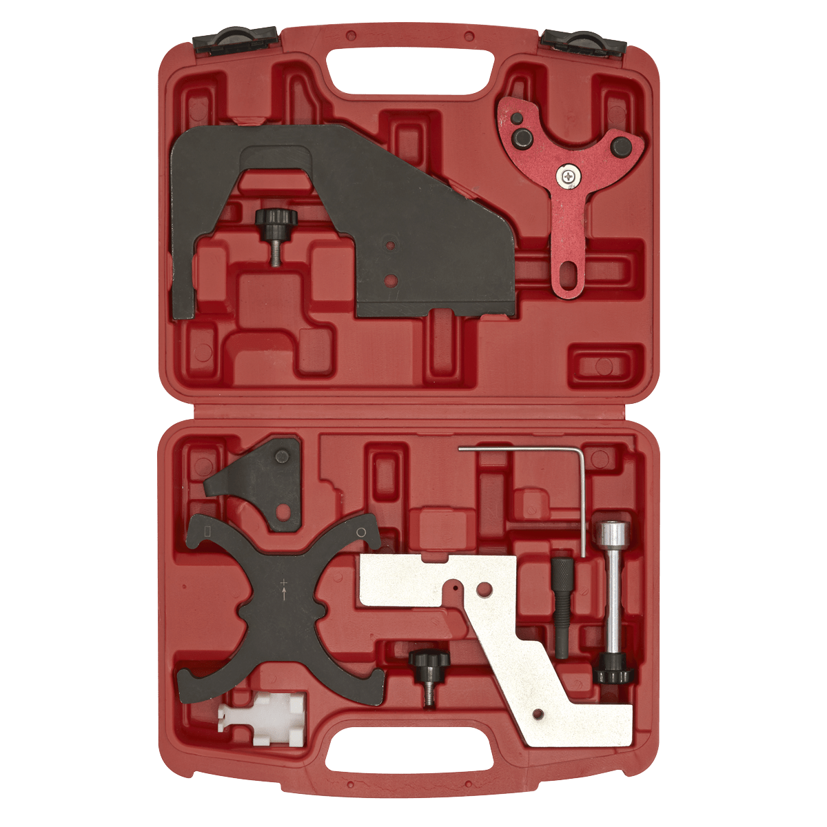 Sealey VSE6160 Petrol Engine Timing Tool Kit - for Ford, Volvo, Mazda 1.5, 1.6, 2.0 - Belt/Chain Drive - VSE6160 - Sealey Tools UK - Trade Counter Direct