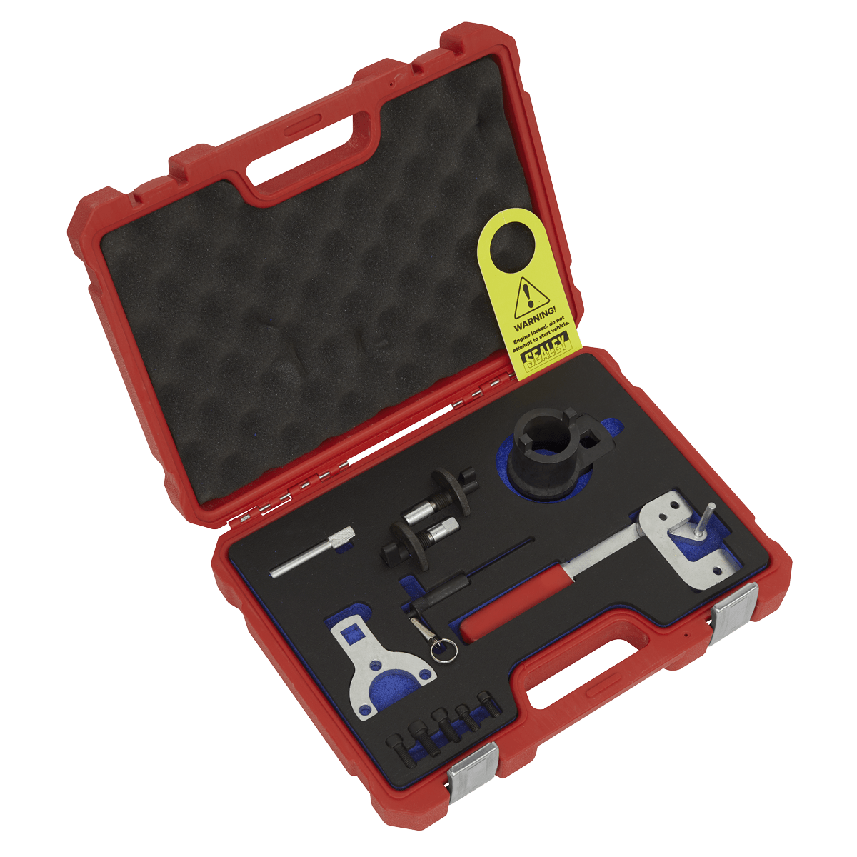 Sealey VSE6191 Diesel Engine Timing Tool Kit - for Alfa Romeo, Ford, PSA, Suzuki, GM 1.3D 16v - Chain Drive - VSE6191 - Sealey Tools UK - Trade Counter Direct