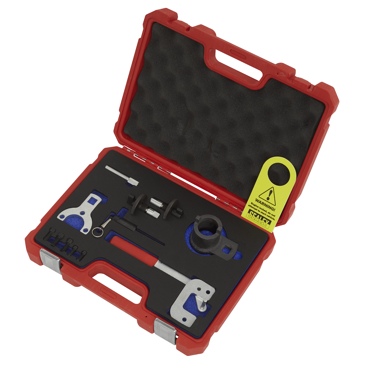 Sealey VSE6191 Diesel Engine Timing Tool Kit - for Alfa Romeo, Ford, PSA, Suzuki, GM 1.3D 16v - Chain Drive - VSE6191 - Sealey Tools UK - Trade Counter Direct