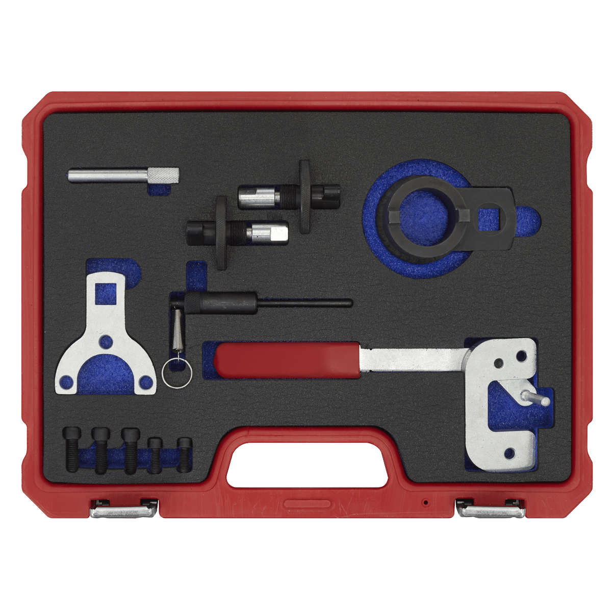 Sealey VSE6191 Diesel Engine Timing Tool Kit - for Alfa Romeo, Ford, PSA, Suzuki, GM 1.3D 16v - Chain Drive - VSE6191 - Sealey Tools UK - Trade Counter Direct
