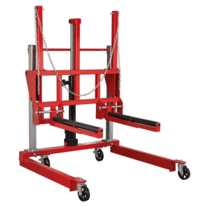 Sealey W508T Wheel Removal Trolley 500kg Adjustable Width - W508T - Sealey Tools UK - Trade Counter Direct