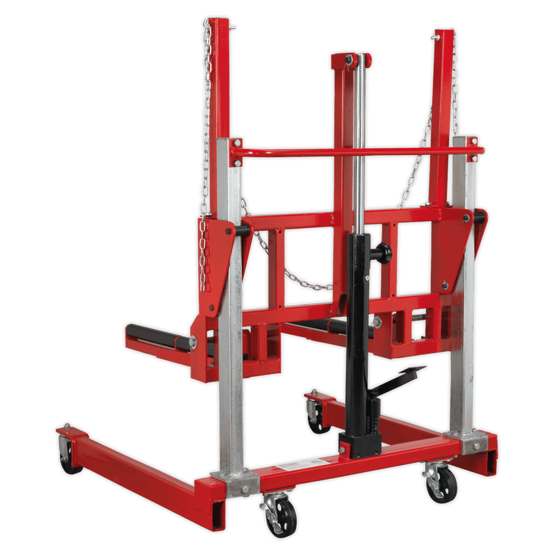 Sealey W508T Wheel Removal Trolley 500kg Adjustable Width - W508T - Sealey Tools UK - Trade Counter Direct