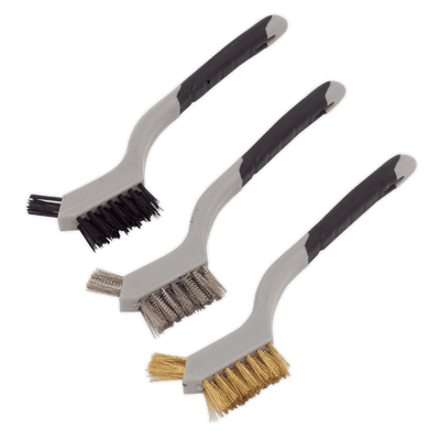 Sealey WB100 Miniature Wire Brush Set 3pc - WB100 - Sealey Tools UK - Trade Counter Direct
