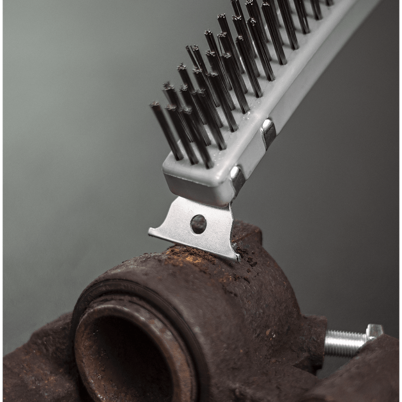 Sealey WB105 Wire Brush with Stainless Steel Fill & Scraper - WB105 - Sealey Tools UK - Trade Counter Direct