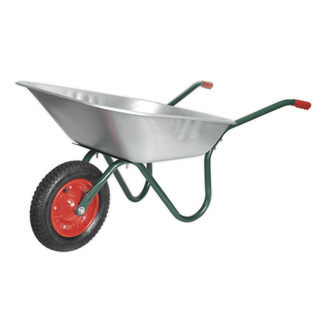 Sealey WB65 Wheelbarrow 65L Galvanized - WB65 - Sealey Tools UK - Trade Counter Direct