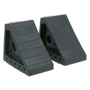 Sealey WC01 Rubber Wheel Chocks 1.8kg - Pair - WC01 - Sealey Tools UK - Trade Counter Direct