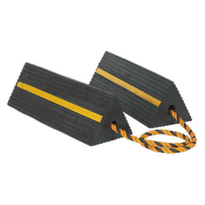 Sealey WC11 Heavy - Duty Rubber Wheel Chocks 8kg - Pair - WC11 - Sealey Tools UK - Trade Counter Direct