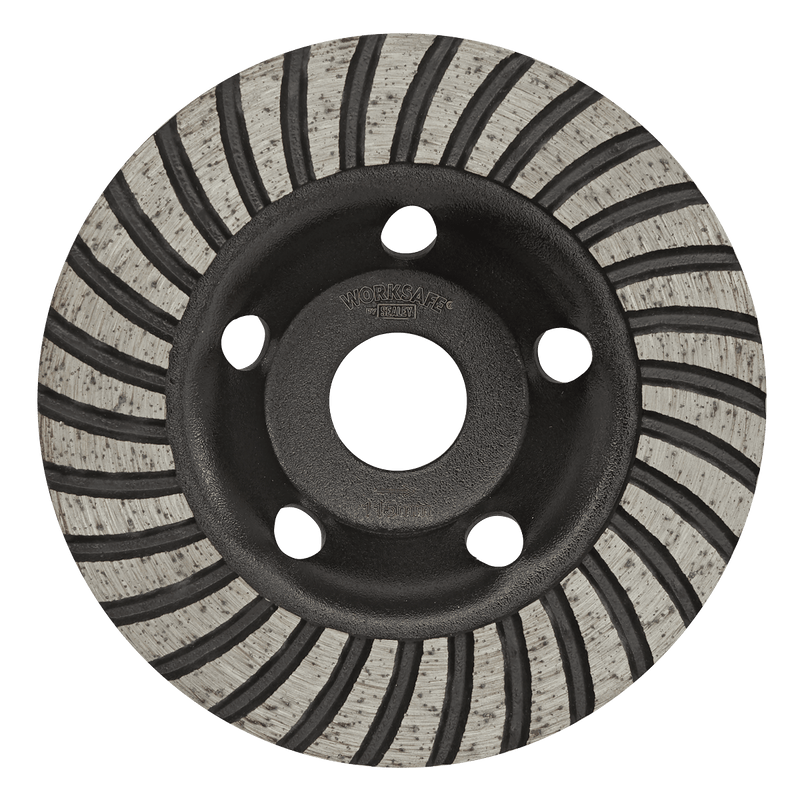 Sealey WDRTCUP115 Worksafe® Turbo Row Concrete Grinding Head 115mm - WDRTCUP115 - Sealey Tools UK - Trade Counter Direct