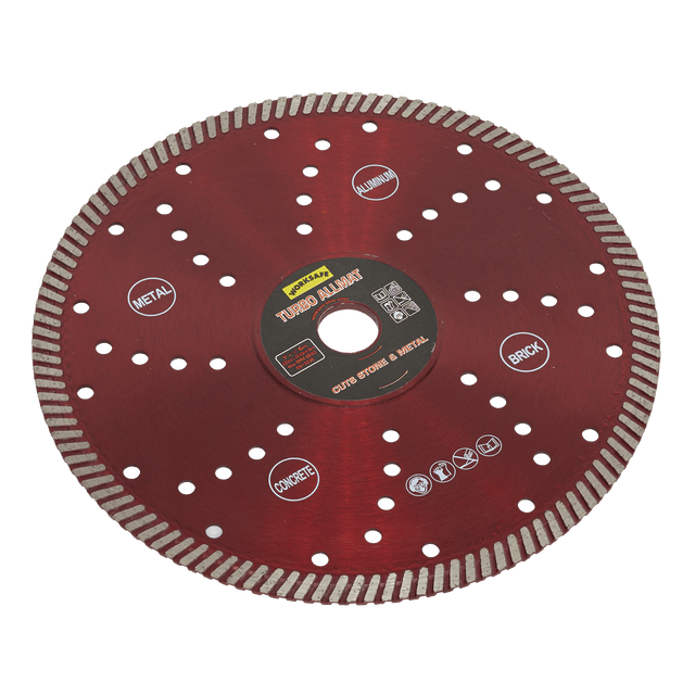 Sealey WDTA230 Turbo Allmat Diamond Blade Ø230 x Ø22mm - WDTA230 - Sealey Tools UK - Trade Counter Direct