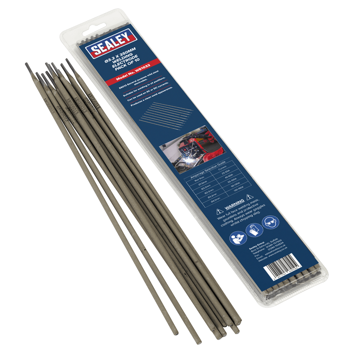 Sealey WE1032 Welding Electrode 3.2 x 350mm - Pack of 10 - WE1032 - Sealey Tools UK - Trade Counter Direct
