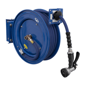 Sealey WHR1512 Heavy - Duty Retractable Water Hose Reel 15m Ø13mm ID Rubber Hose - WHR1512 - Sealey Tools UK - Trade Counter Direct