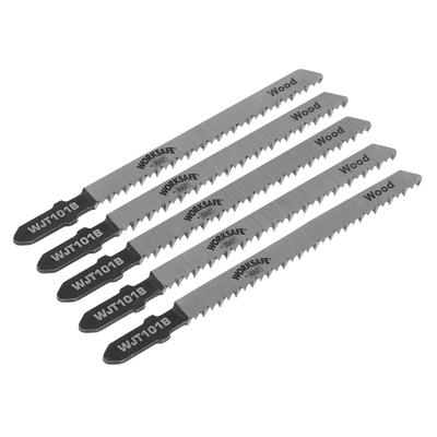 Sealey WJT101B Jigsaw Blade Wood & Plastics 75mm 10tpi - Pack of 5 - WJT101B - Sealey Tools UK - Trade Counter Direct