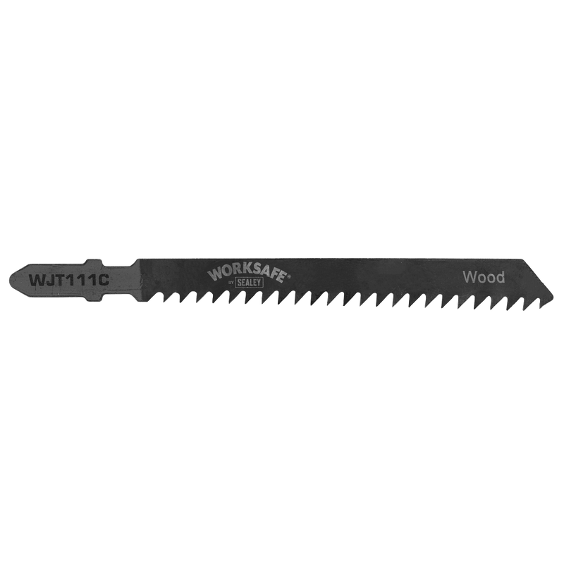 Sealey WJT111C Jigsaw Blade for Soft Wood & Plastics 75mm 8tpi - Pack of 5 - WJT111C - Sealey Tools UK - Trade Counter Direct