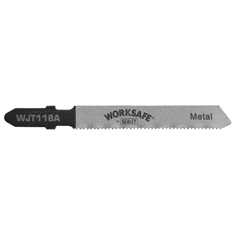 Sealey WJT118A Worksafe® Jigsaw Blade for Metal 55mm 21tpi - Pack of 5 - WJT118A - Sealey Tools UK - Trade Counter Direct