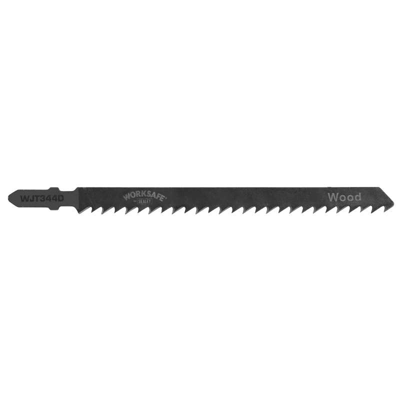 Sealey WJT344D Worksafe® Jigsaw Blade for Wood 105mm 6tpi - Pack of 5 - WJT344D - Sealey Tools UK - Trade Counter Direct