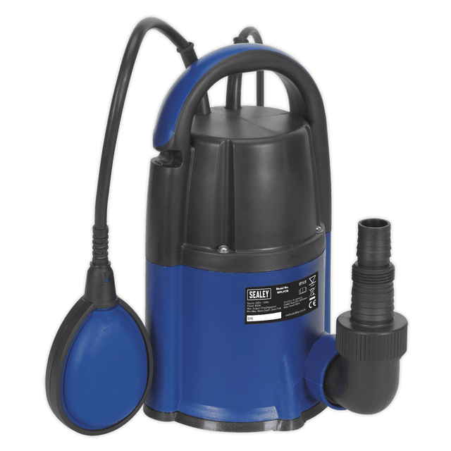 Sealey WPL117A Submersible Water Pump Automatic Low Level 2mm 117L/min 230V - WPL117A - Sealey Tools UK - Trade Counter Direct
