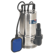 Sealey WPS250A Submersible Stainless Water Pump Automatic 250L/min 230V - WPS250A - Sealey Tools UK - Trade Counter Direct