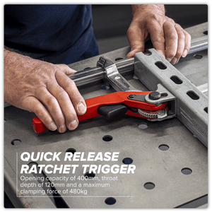 Sealey WRC400 Welding Ratchet Clamp 400 x 120mm - WRC400 - Sealey Tools UK - Trade Counter Direct