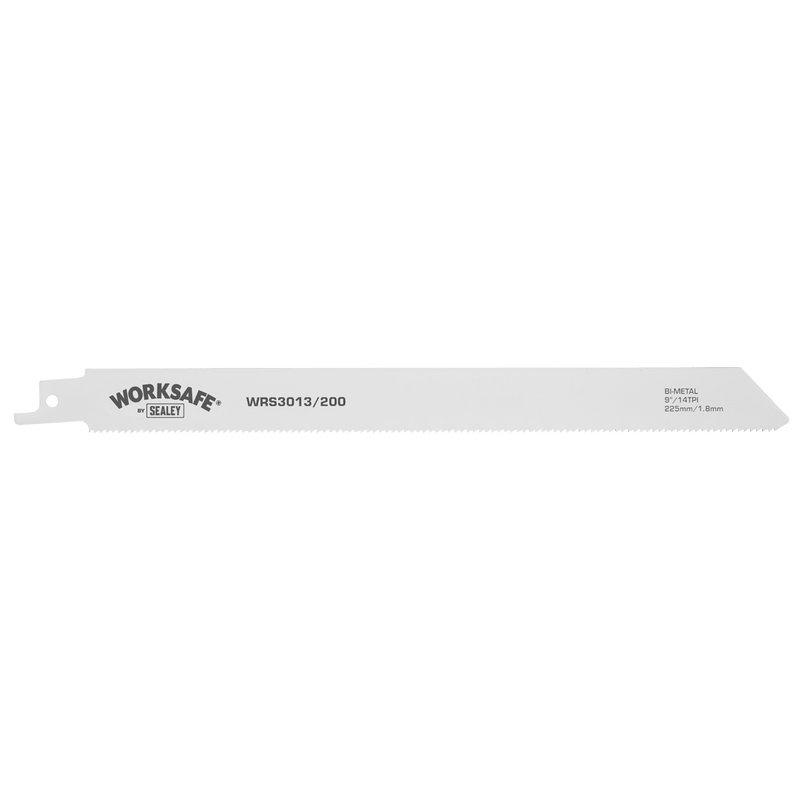 Sealey WRS3013/200 Worksafe® Reciprocating Saw Blade 225mm 14tpi - Pack of 5 - WRS3013/200 - Sealey Tools UK - Trade Counter Direct