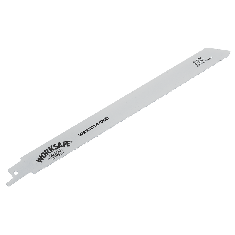 Sealey WRS3014/200 Reciprocating Saw Blade for Metal 225mm 18tpi - Pack of 5 - WRS3014/200 - Sealey Tools UK - Trade Counter Direct