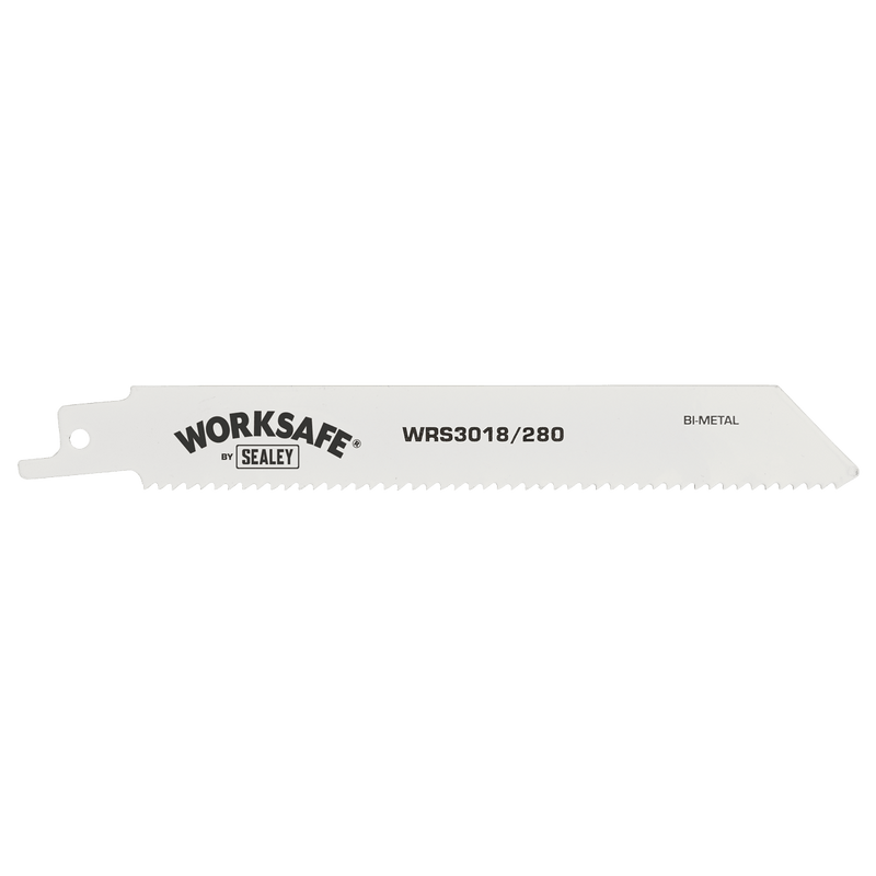 Sealey WRS3018/280 Worksafe® Reciprocating Saw Blade 280mm 10tpi - Pack of 5 - WRS3018/280 - Sealey Tools UK - Trade Counter Direct