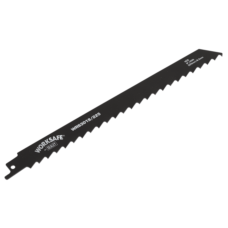 Sealey WRS3019/225 Reciprocating Saw Blade for Wood 225mm 3tpi - Pack of 5 - WRS3019/225 - Sealey Tools UK - Trade Counter Direct