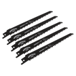 Sealey WRS3021/150 Reciprocating Saw Blade 150mm 6tpi - Pack of 5 - WRS3021/150 - Sealey Tools UK - Trade Counter Direct