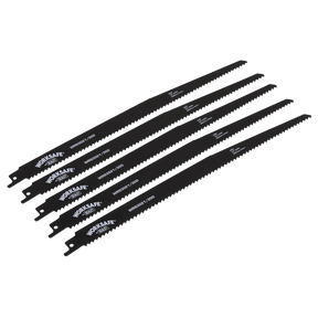 Sealey WRS3021/300 Reciprocating Saw Blade 300mm 6tpi - Pack of 5 - WRS3021/300 - Sealey Tools UK - Trade Counter Direct