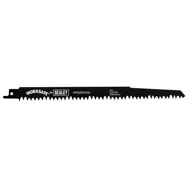 Sealey WRS3029/240 Reciprocating Saw Blade for Wood 240mm 5tpi - Pack of 5 - WRS3029/240 - Sealey Tools UK - Trade Counter Direct
