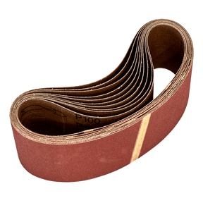 Sealey WSB53100 Sanding Belt 75 x 533mm 100Grit - Pack of 10 - WSB53100 - Sealey Tools UK - Trade Counter Direct