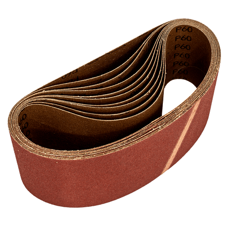 Sealey WSB6260 Sanding Belt 100 x 620mm 60Grit - Pack of 10 - WSB6260 - Sealey Tools UK - Trade Counter Direct