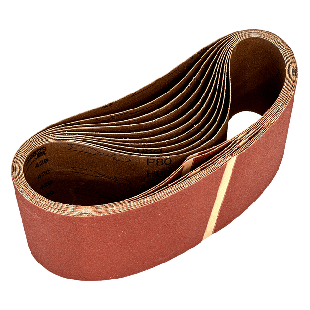 Sealey WSB6280 Sanding Belt 100 x 620mm 80Grit - Pack of 10 - WSB6280 - Sealey Tools UK - Trade Counter Direct