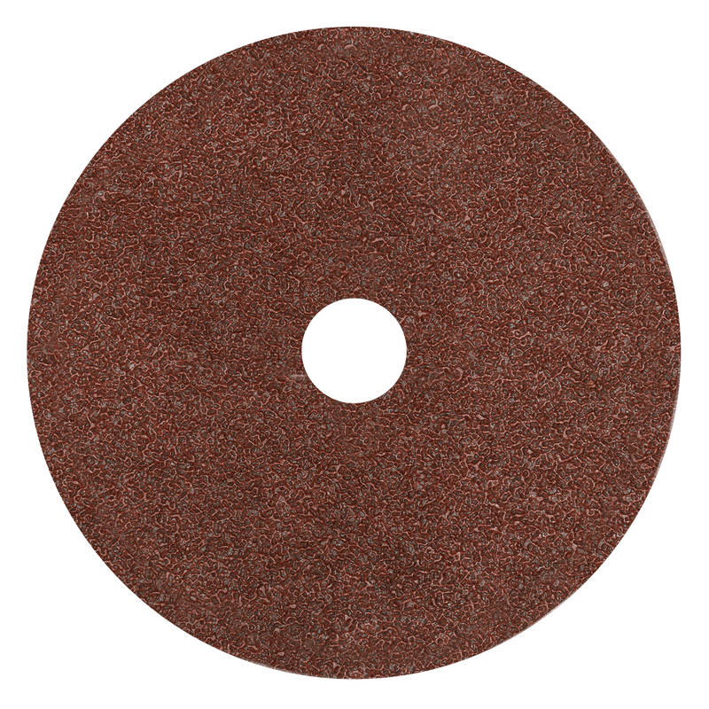 Sealey WSD424 Worksafe® 100mm Fibre Backed Sanding Disc 24Grit - Pack of 25 - WSD424 - Sealey Tools UK - Trade Counter Direct