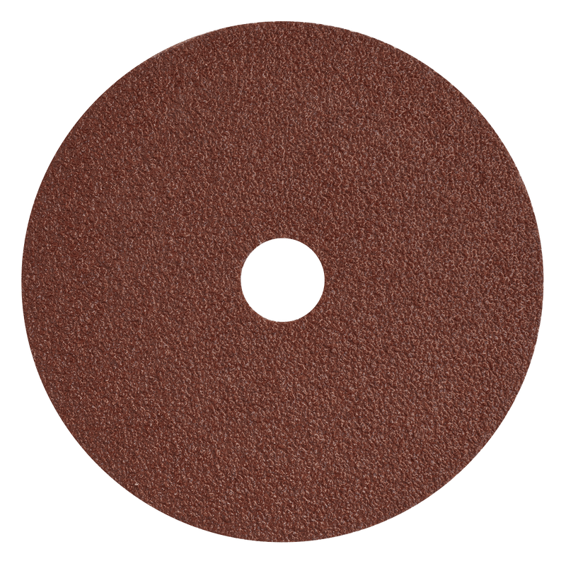 Sealey WSD4540 Worksafe® 115mm Fibre Backed Sanding Disc 40Grit - Pack of 25 - WSD4540 - Sealey Tools UK - Trade Counter Direct