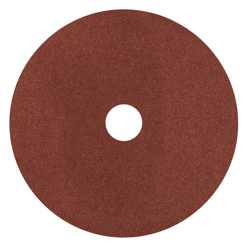 Sealey WSD460 Worksafe® 100mm Fibre Backed Sanding Disc 60Grit - Pack of 25 - WSD460 - Sealey Tools UK - Trade Counter Direct