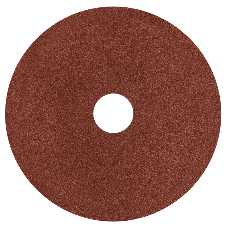 Sealey WSD540 Worksafe® 125mm Fibre Backed Sanding Disc 40Grit - Pack of 25 - WSD540 - Sealey Tools UK - Trade Counter Direct