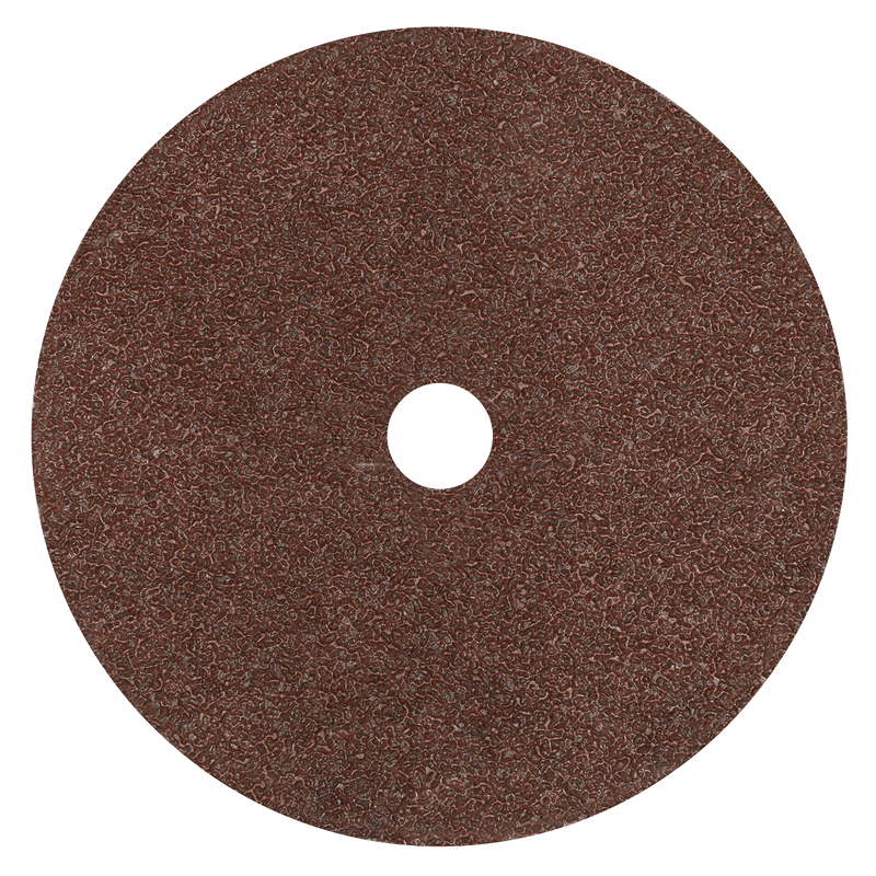 Sealey WSD724 Worksafe® 175mm Fibre Backed Sanding Disc 24Grit - Pack of 25 - WSD724 - Sealey Tools UK - Trade Counter Direct