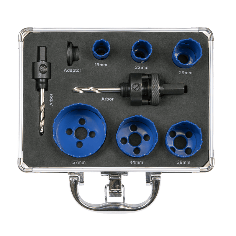 Sealey WSPHSK Plumber's Hole Saw Kit 9pc - WSPHSK - Sealey Tools UK - Trade Counter Direct