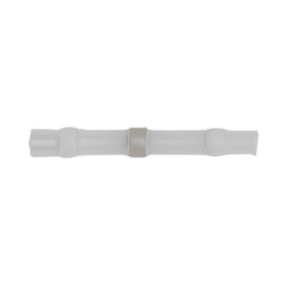 Sealey WTSSB25 Heat Shrink Butt Connector Solder Terminal 24 - 22 AWG White Pack of 25 - WTSSB25 - Sealey Tools UK - Trade Counter Direct