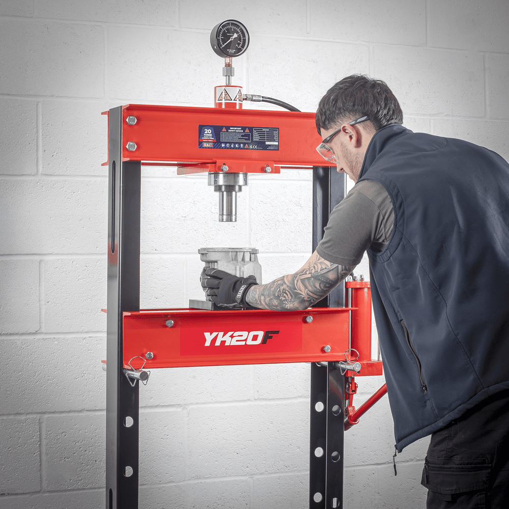 Sealey YK20F Hydraulic Press 20tonne Floor Type - Presses - SLY-12652 - Sealey Tools UK - Trade Counter Direct