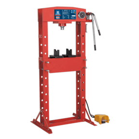 Sealey YK309FAH Air/Hydraulic Press 30tonne Floor Type with Foot Pedal - YK309FAH - Sealey Tools UK - Trade Counter Direct