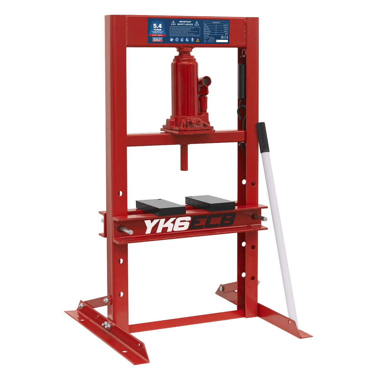 Sealey YK6ECB Hydraulic Press 5.4tonne Economy Bench Type - YK6ECB - Sealey Tools UK - Trade Counter Direct