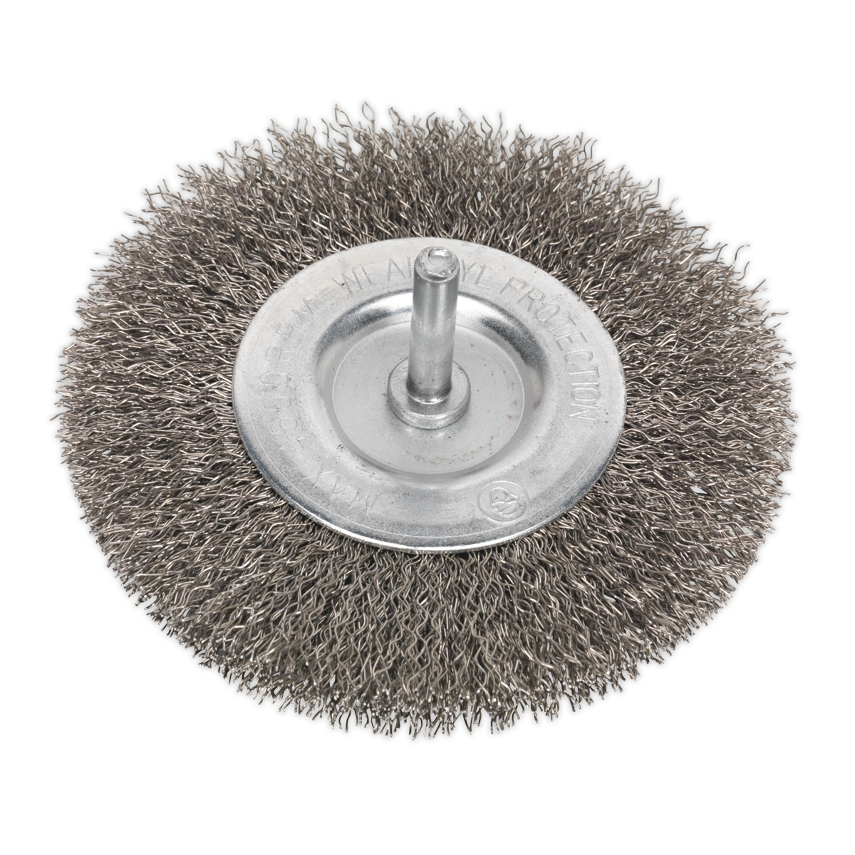 Sealey SFBS100 Flat Wire Brush Stainless Steel 100mm with 6mm Shaft