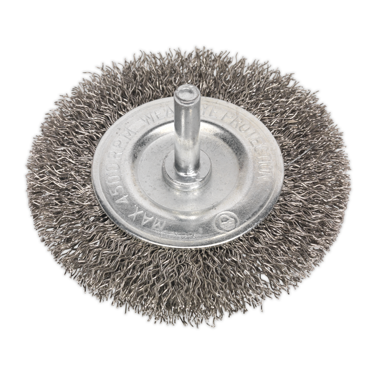 Sealey SFBS75 Flat Wire Brush Stainless Steel 75mm with 6mm Shaft